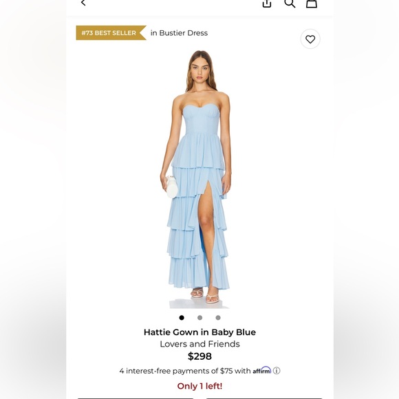 Lovers + Friends Dresses & Skirts - Lovers + Friends Light Blue Evening Dress